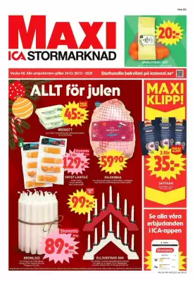 ICA Maxi reklamblad (giltig till och med 30-11)