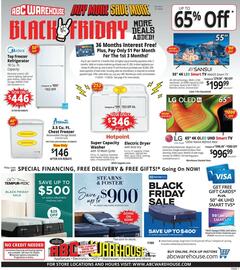 ABC Warehouse weekly ad week 48 Page 1