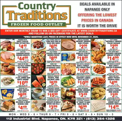 Country Traditions flyer (valid until 6-12)