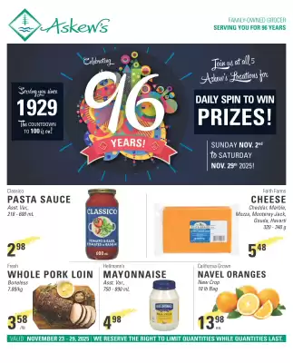Askews Foods flyer (valid until 6-12)
