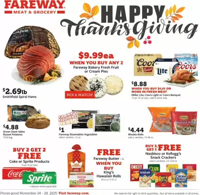 Fareway weekly ad (valid until 29-11)