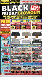 Surplus Furniture flyer week 48 Page 1