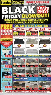 Surplus Furniture flyer
