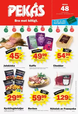 Pekås reklamblad (giltig till och med 30-11)