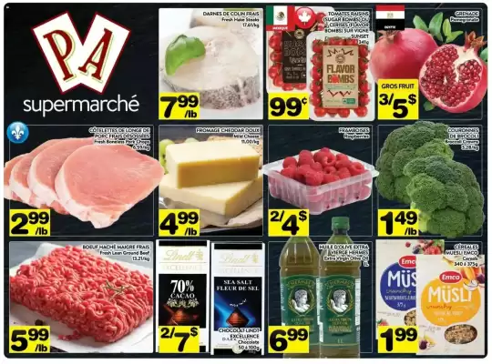 Supermarché PA flyer