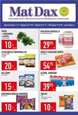 Matdax reklamblad (giltig till och med 30-11)
