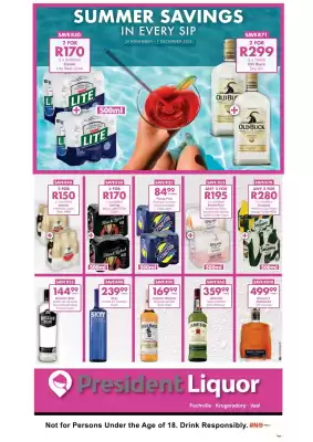 President Liquor catalogue (valid until 7-12)