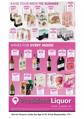 President Liquor catalogue (valid until 7-12)