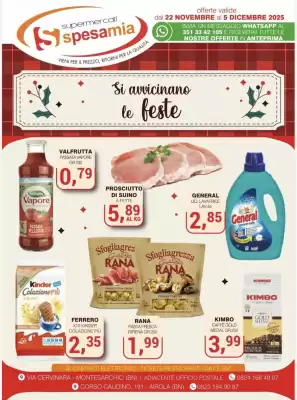 Volantino Supermercati Spesa Mia (valido fino al 5-12)