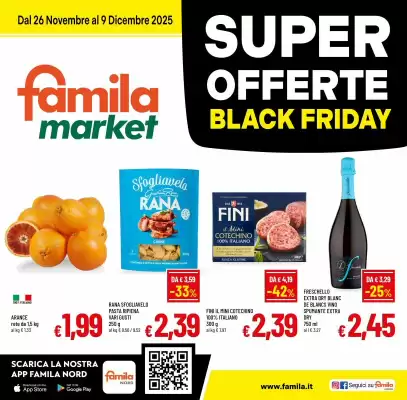 Volantino Famila Market (valido fino al 9-12)