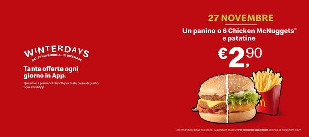 Volantino McDonald's Pagina 1