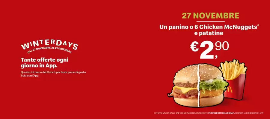 Volantino McDonald's (valido fino al 21-12)