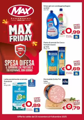 Volantino MAX Supermercati (valido fino al 4-12)