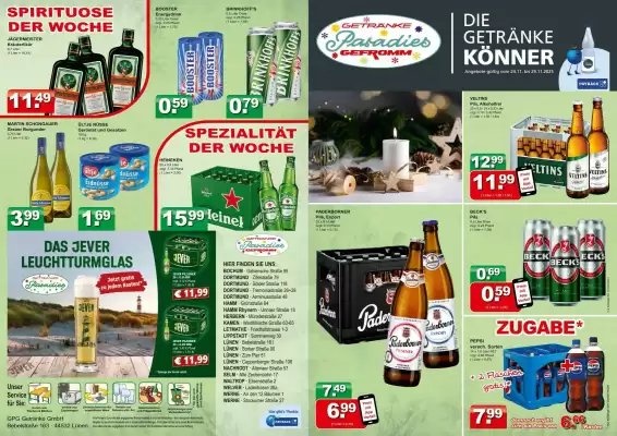 Getränkeparadies Gefromm Prospekt (gültig bis 29-11)
