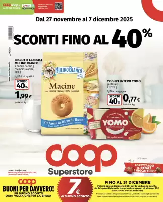 Volantino Coop Superstore (valido fino al 7-12)