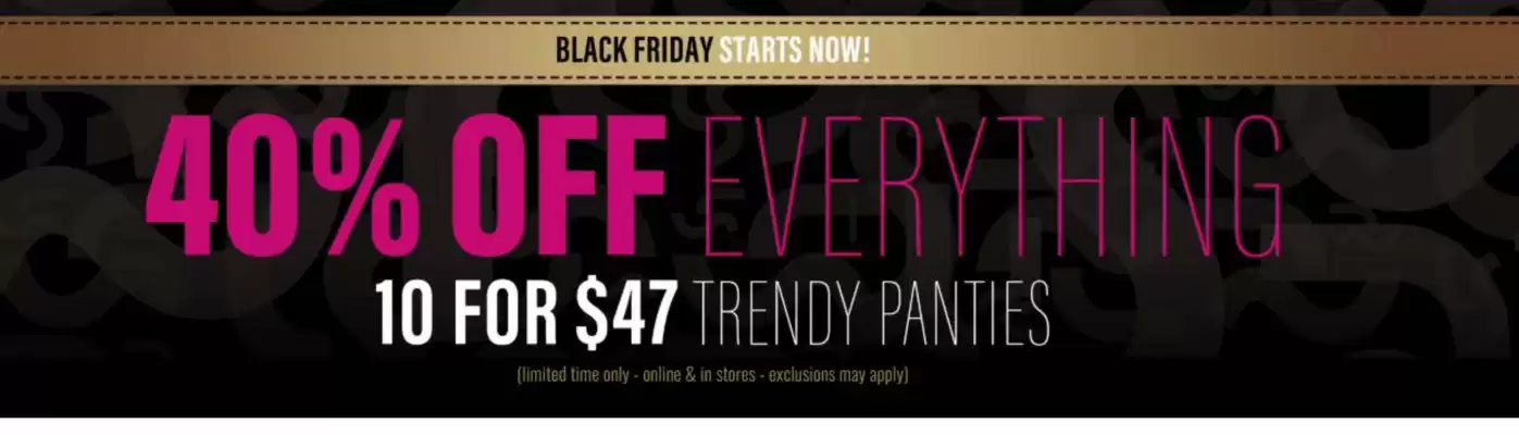 La Senza flyer (valid until 1-12)