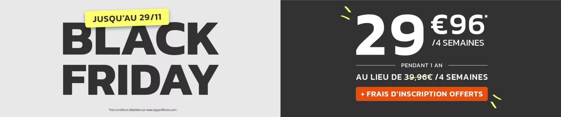 Catalogue L'Appart Fitness (valable jusqu'au 29-11)