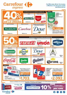 Folleto Carrefour Express (válido hasta 3-12)