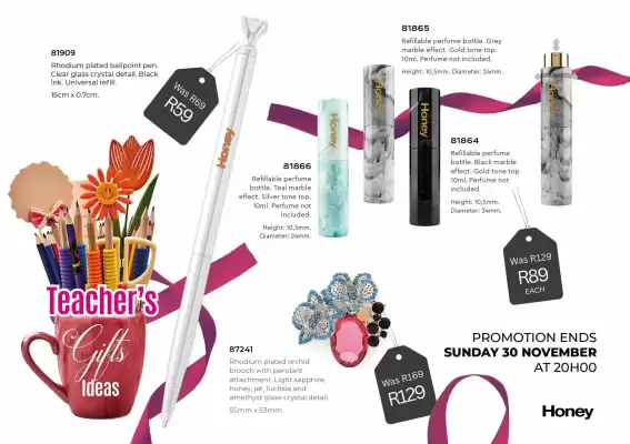 Honey Fashion Accessories catalogue (valid until 2-12)