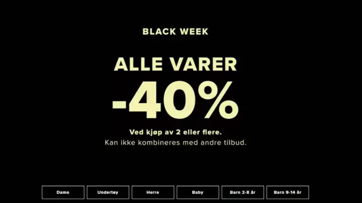 Cubus kundeavis (gyldig til 1-12)