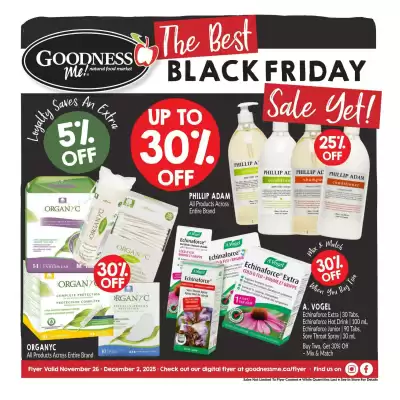 Goodness Me flyer (valid until 2-12)