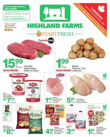 Highland Farms flyer Page 1
