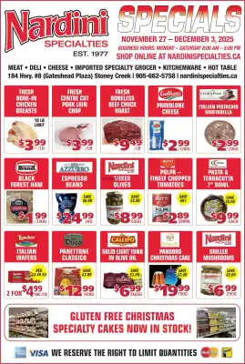 Nardini Specialties flyer (valid until 3-12)