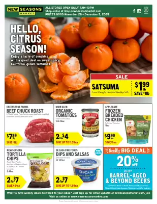 New Seasons Market weekly ad (valid until 2-12)