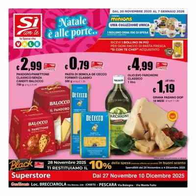 Volantino Sì con te Superstore (valido fino al 10-12)