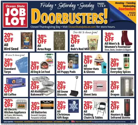Ocean State Job Lot flyer (valid until 4-12)