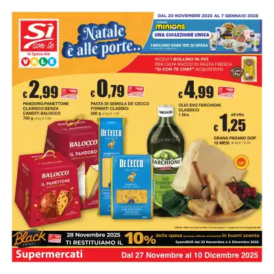 Volantino Sì con te Supermercati (valido fino al 10-12)