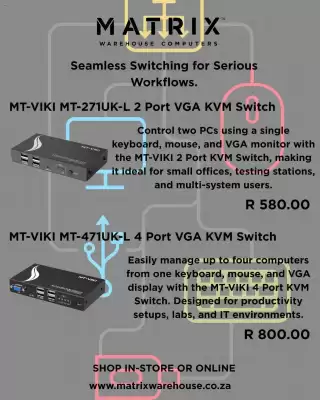 Matrix Warehouse catalogue (valid until 2-12)