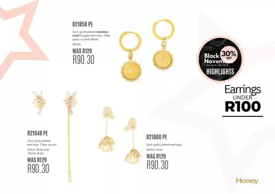 Honey Fashion Accessories catalogue (valid until 3-12)