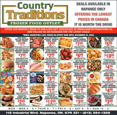 Country Traditions flyer (valid until 3-12)