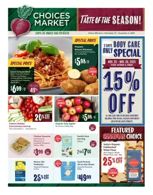 Choices Market flyer (valid until 3-12)