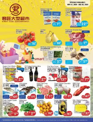 Kings Fair Supermarket flyer (valid until 3-12)