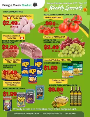 Pringle Creek Market flyer (valid until 3-12)