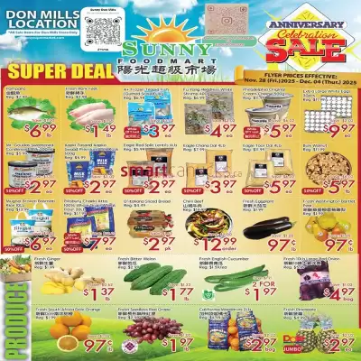 Sunny Food Mart flyer (valid until 4-12)