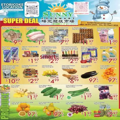 Sunny Food Mart flyer (valid until 4-12)