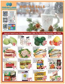 FreshLand Supermarket flyer week 48 Page 1