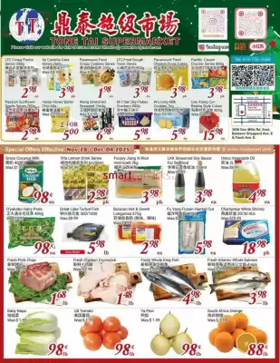 Tone Tai Supermarket flyer (valid until 4-12)