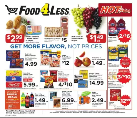 Food 4 Less weekly ad (valid until 2-12)