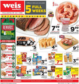 Weis Markets weekly ad Page 1