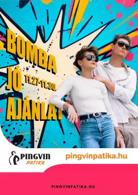 Pingvin Patika akciós újság (érvényes eddig: 30-11)