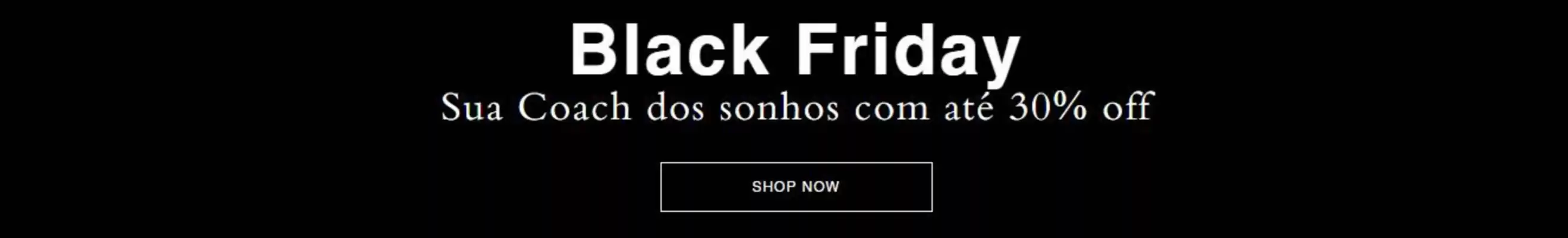 Catálogo Coach (válido até 30-11)