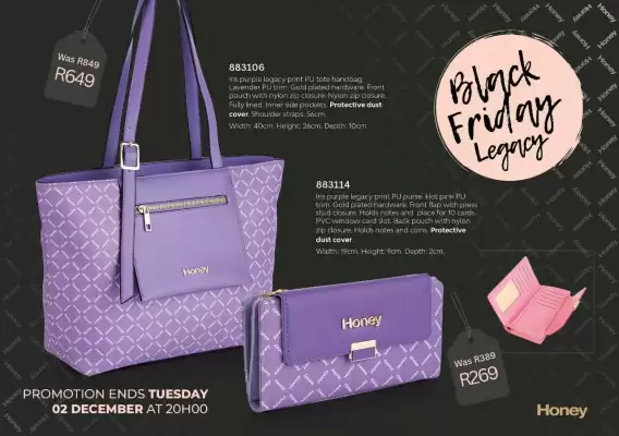 Honey Fashion Accessories catalogue (valid until 4-12)