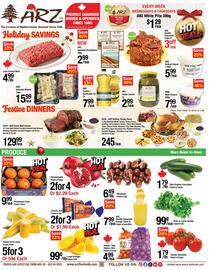 Arz Fine Foods flyer week 48 Page 1