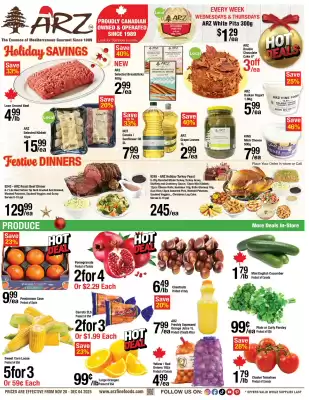 Arz Fine Foods flyer (valid until 4-12)