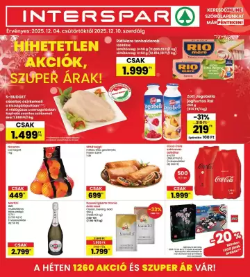 Interspar akciós újság (érvényes eddig: 10-12)