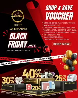 Lucky Supermarket flyer (valid until 4-12)